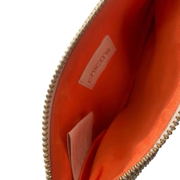 Chico’s Zippered Wristlet Giraffe Motif Clutch Purse - Picture 3 of 4